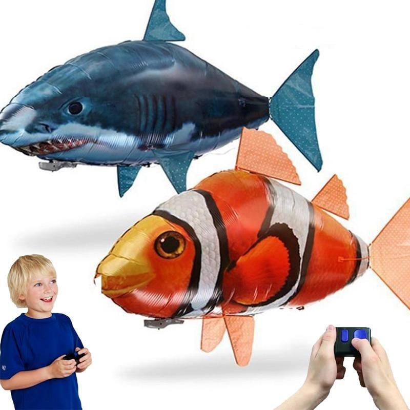 Balão Voador Peixe de Controle Remoto Nemo e Tubarão - Fish Baloom™ - IsamixLar - Mega loja de utilidades